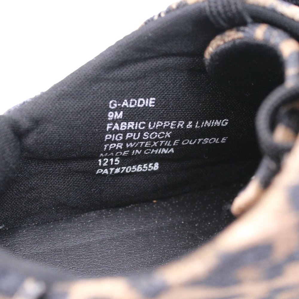 Madden Girl Addie Sz 9M Leopard Print Suede Rose Embroidered Laces Tennis Shoes - Picture 11 of 11